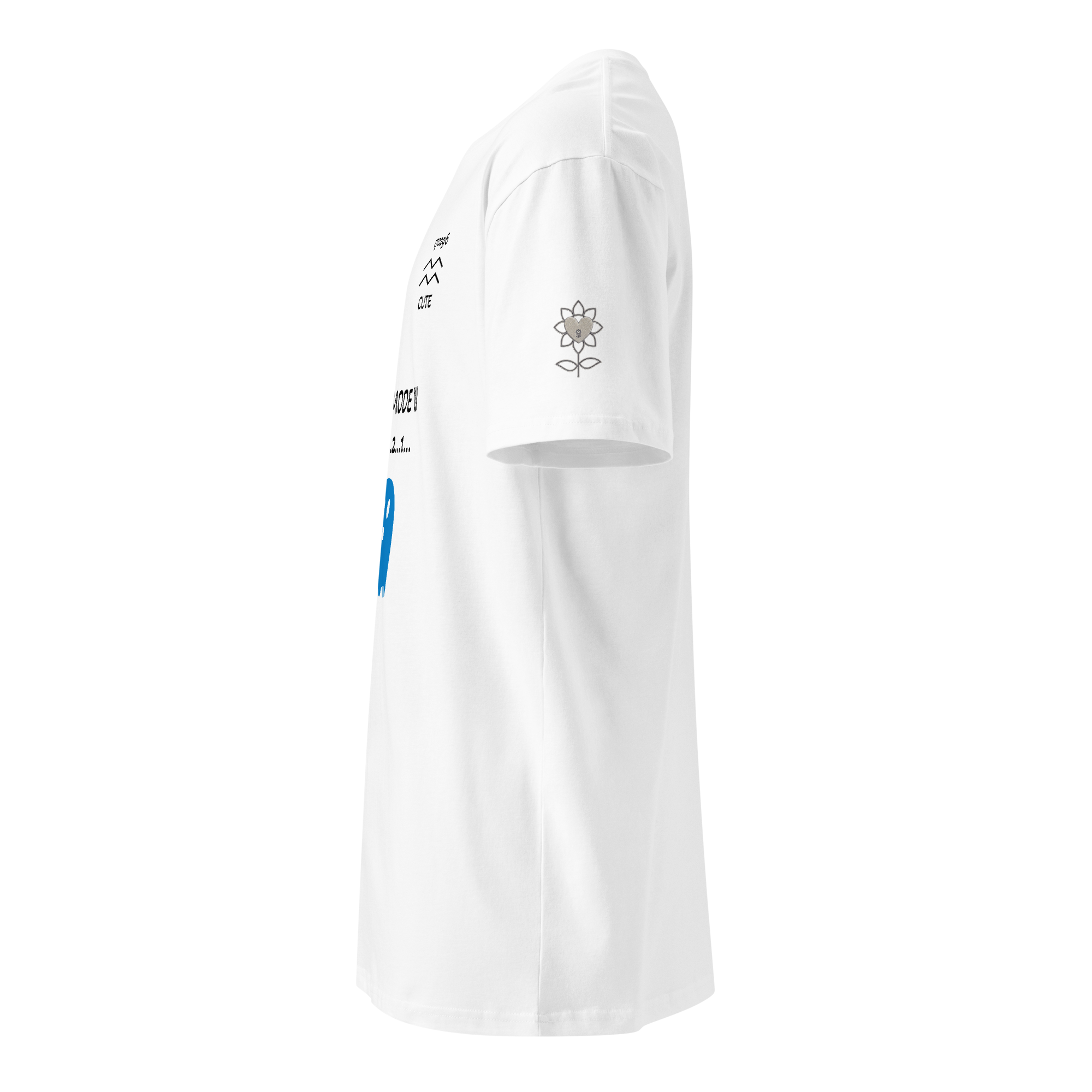 Cute Aquarius Ghost mode white Unisex premium t-shirt - Alivwood