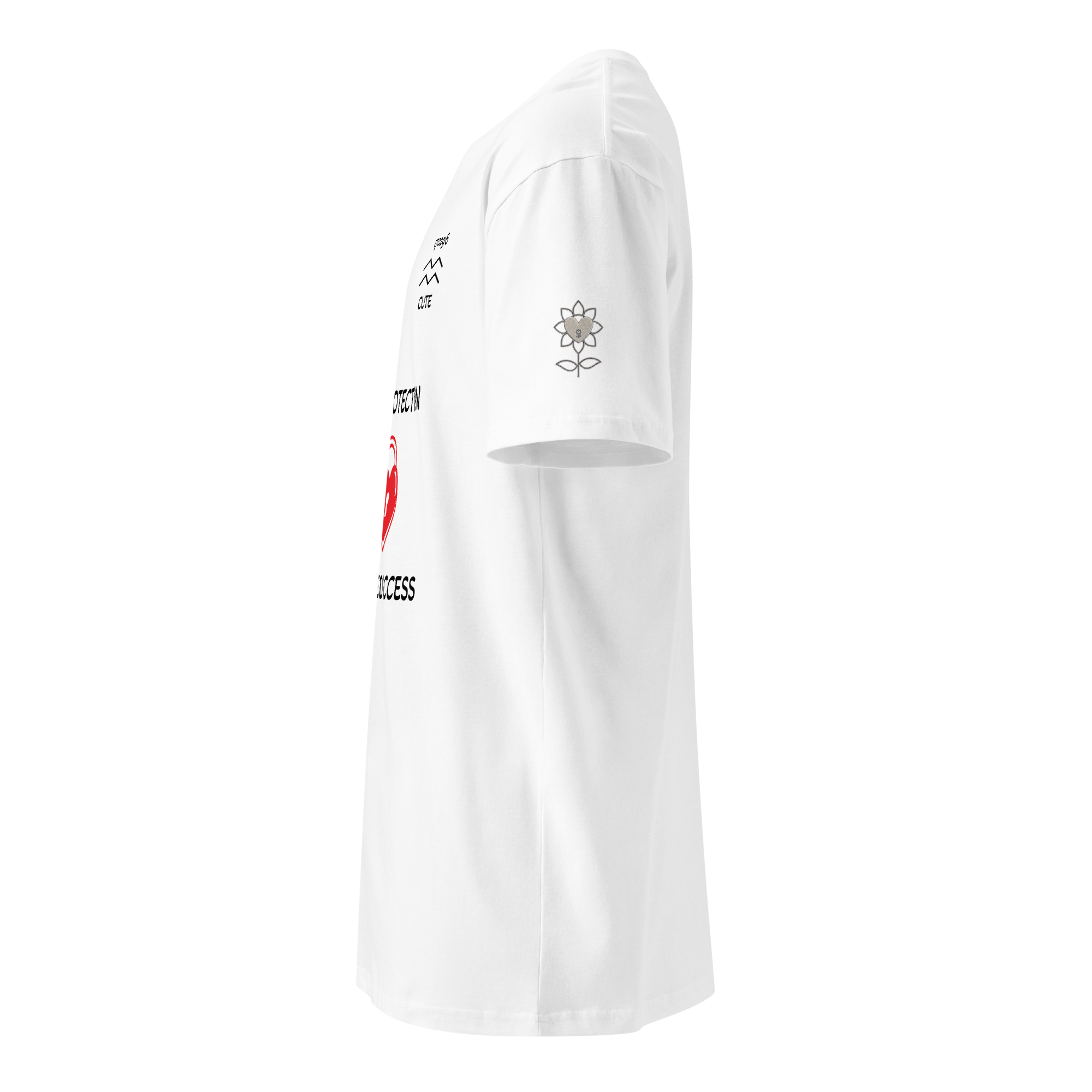 Cute Aquarius Love protection white Unisex premium t-shirt - Alivwood