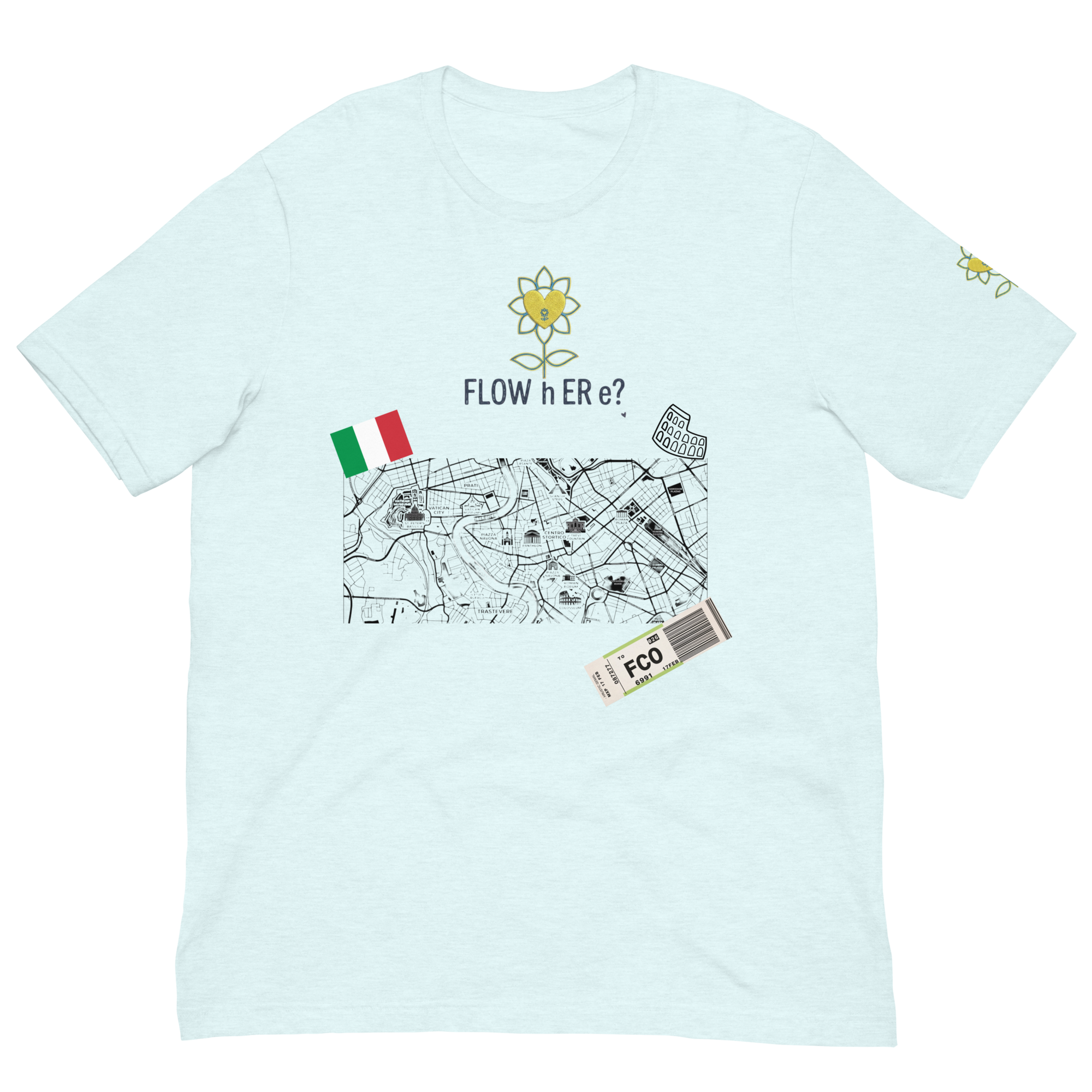 FloWhere? FCO — Unisex T-Shirt - Alivwood