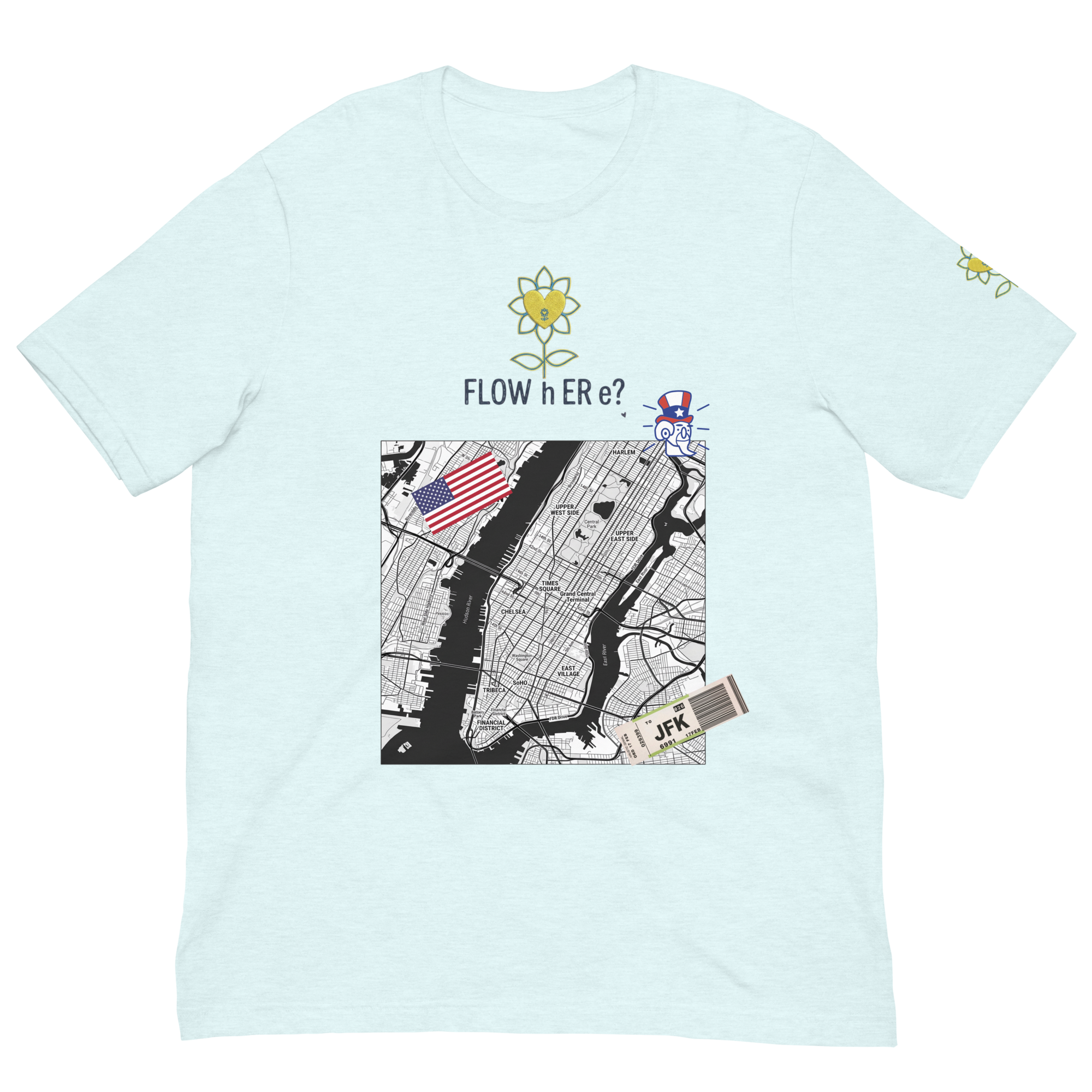 FloWhere? JFK — Unisex T-Shirt - Alivwood