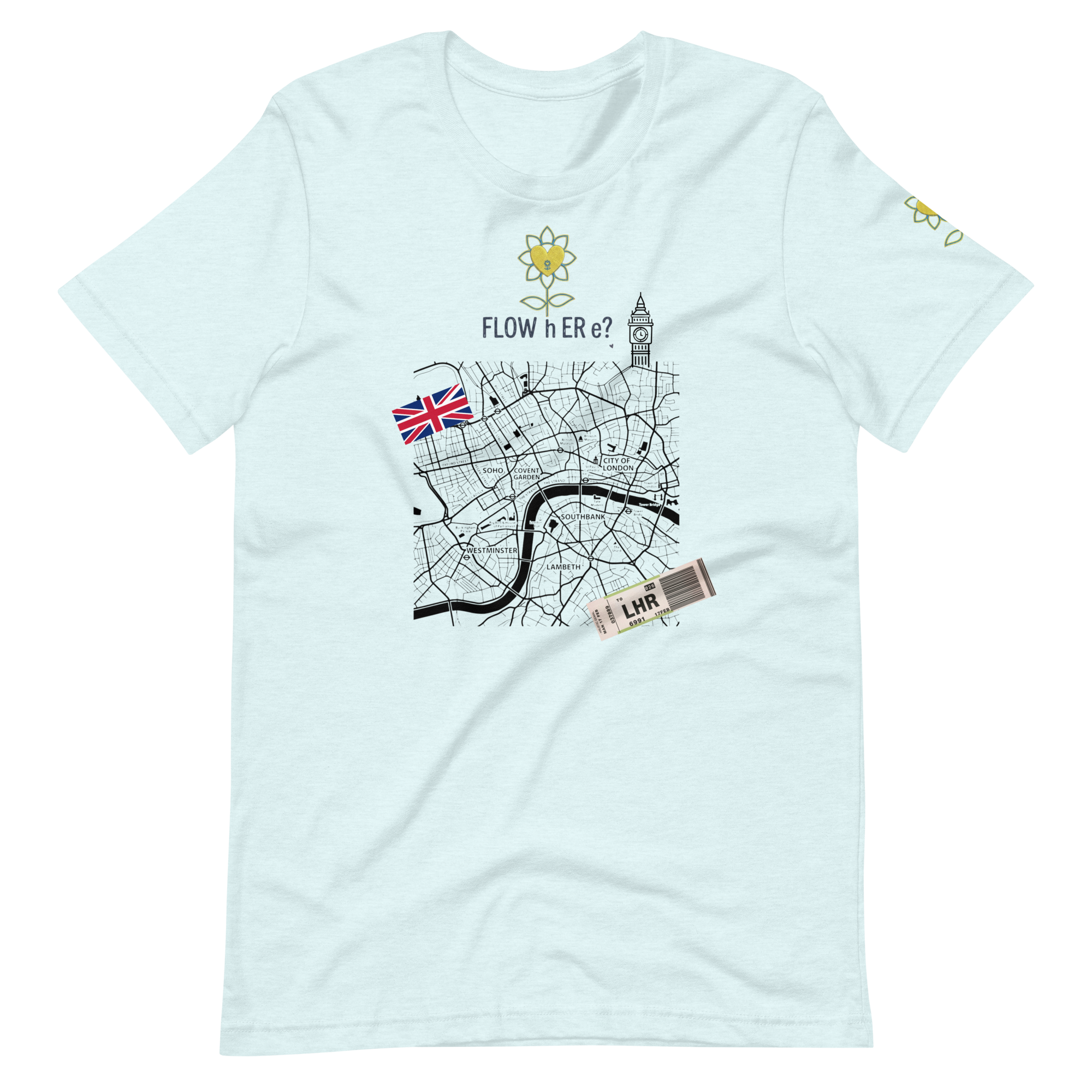 FloWhere? LHR — Unisex T-Shirt - Alivwood