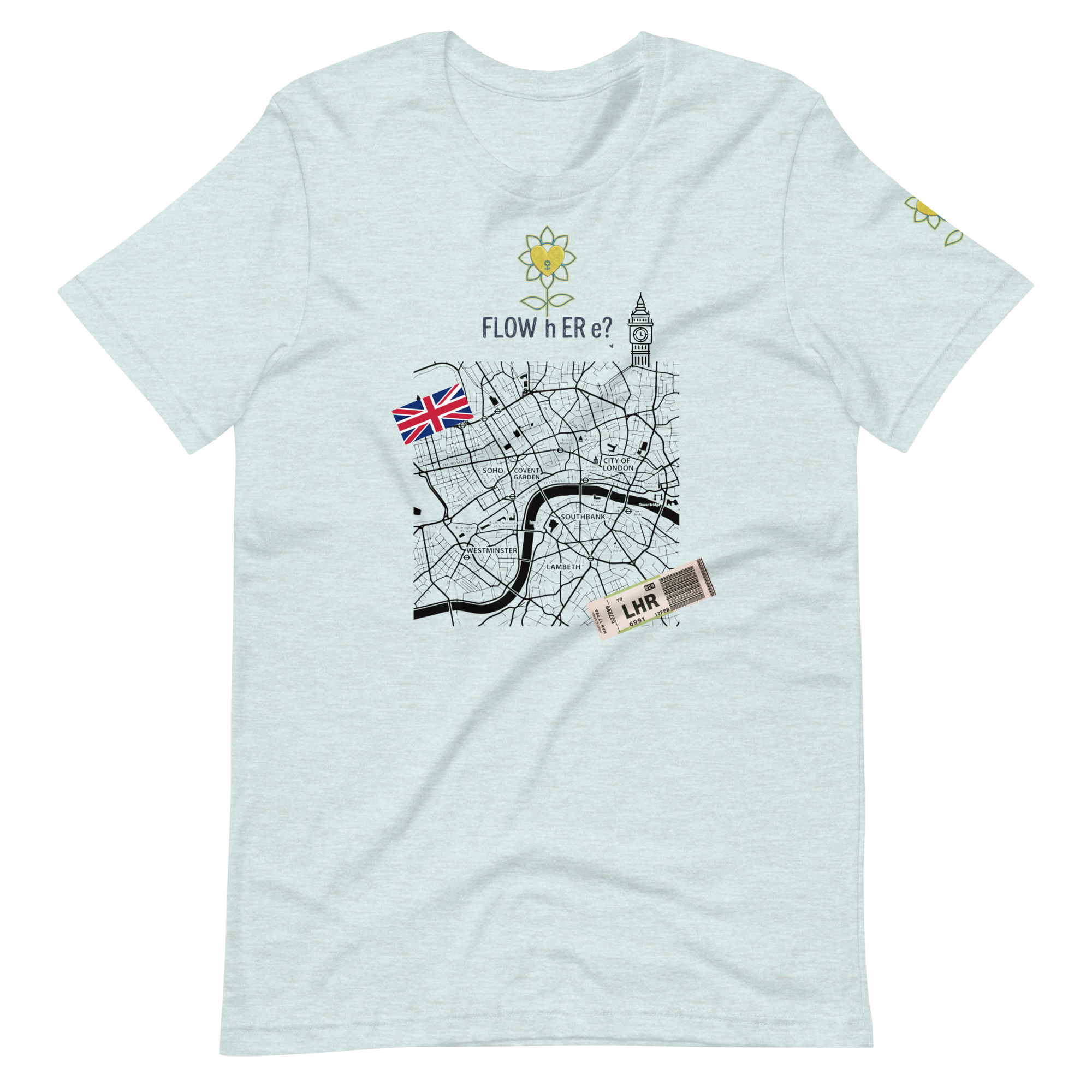 FloWhere? LHR — Unisex T-Shirt - Alivwood