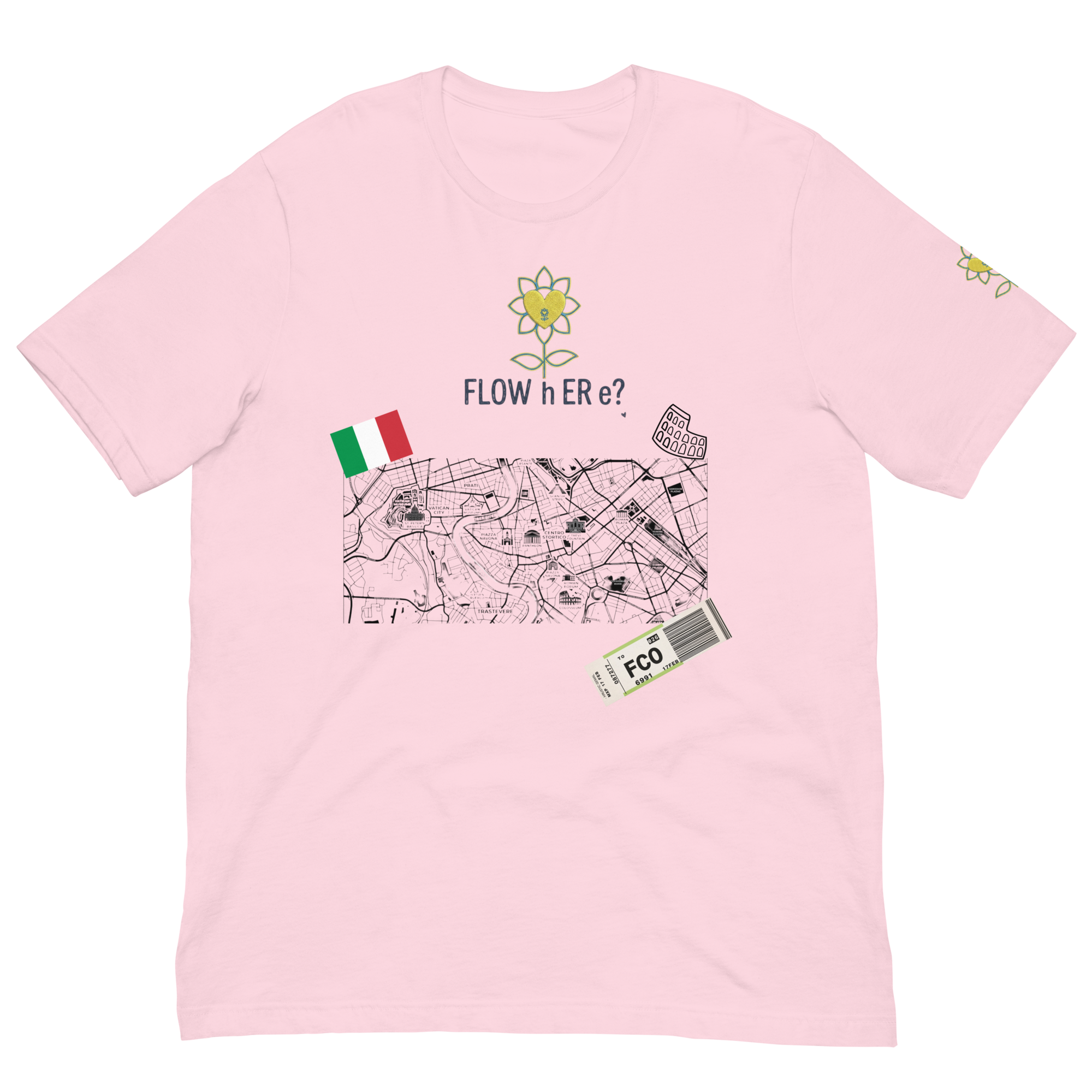 FloWhere? FCO — Unisex T-Shirt - Alivwood