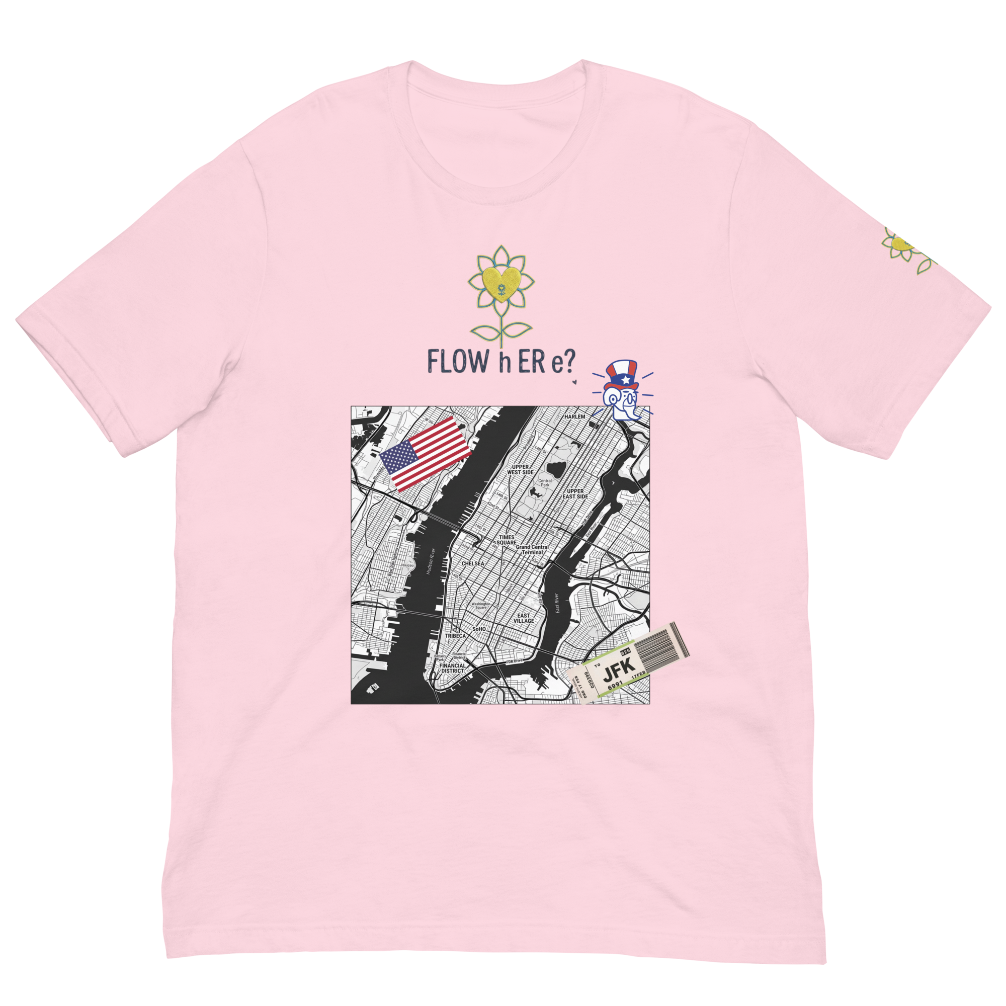FloWhere? JFK — Unisex T-Shirt - Alivwood