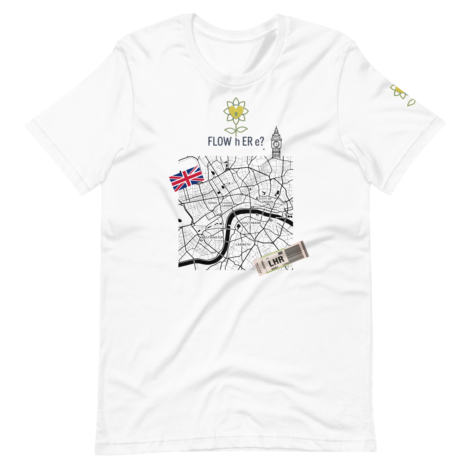 FloWhere? LHR — Unisex T-Shirt - Alivwood