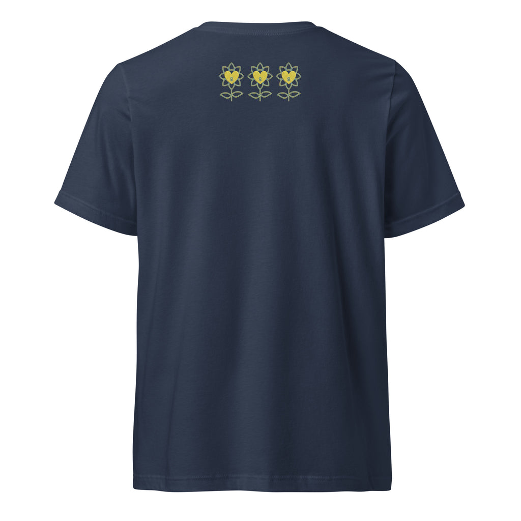 FlowerMood Unisex Short Sleeve V-Neck T-Shirt - Alivwood