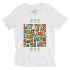 Sunflower Unisex Short Sleeve V-Neck T-Shirt - Alivwood