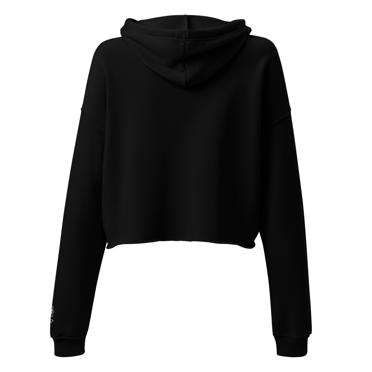 Never too late Embroidery Crop Hoodie - Alivwood
