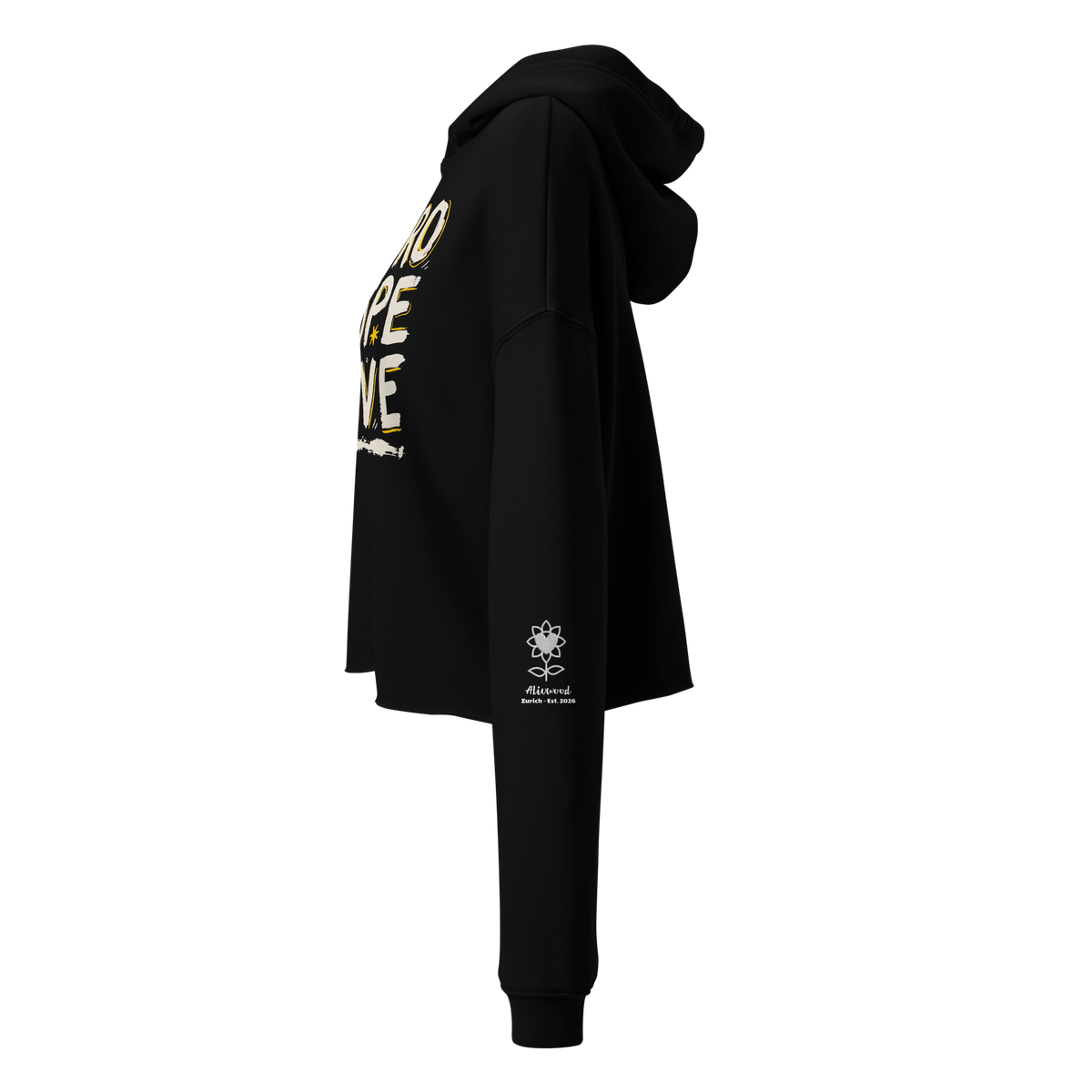 Retrospective Crop Hoodie - Alivwood