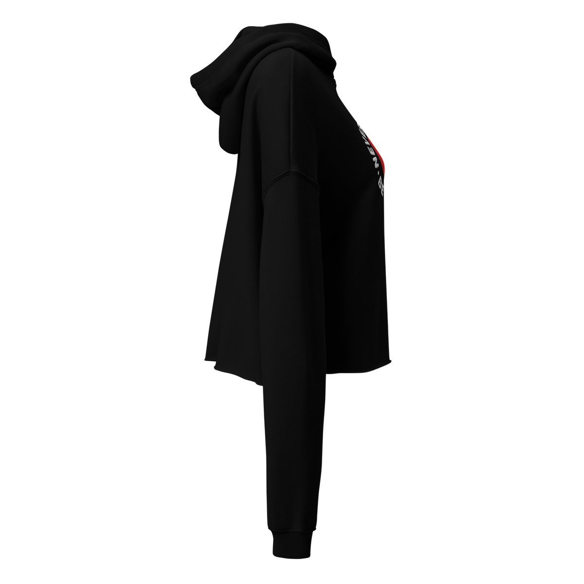 Never too late Embroidery Crop Hoodie - Alivwood