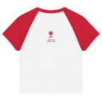 Trouble Women’s micro rib raglan baby tee - Alivwood