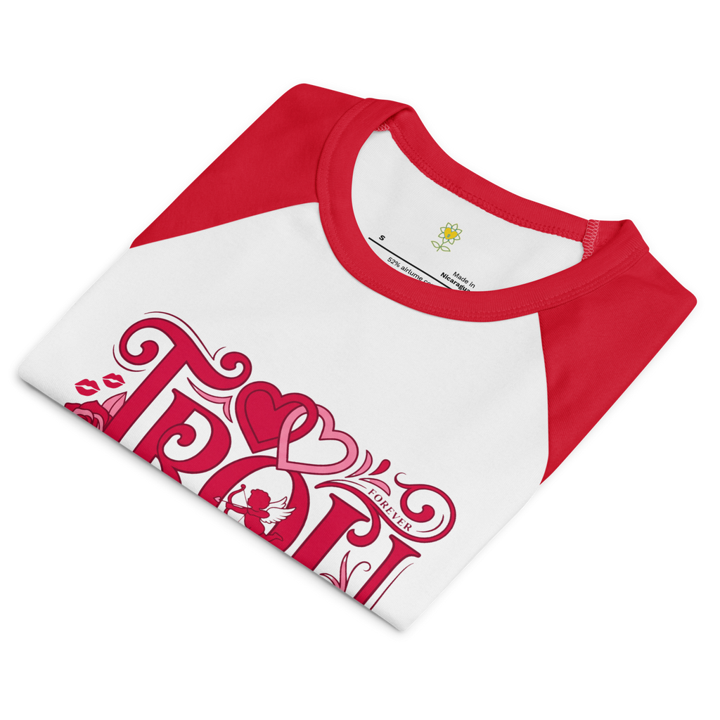 Trouble Women’s micro rib raglan baby tee - Alivwood
