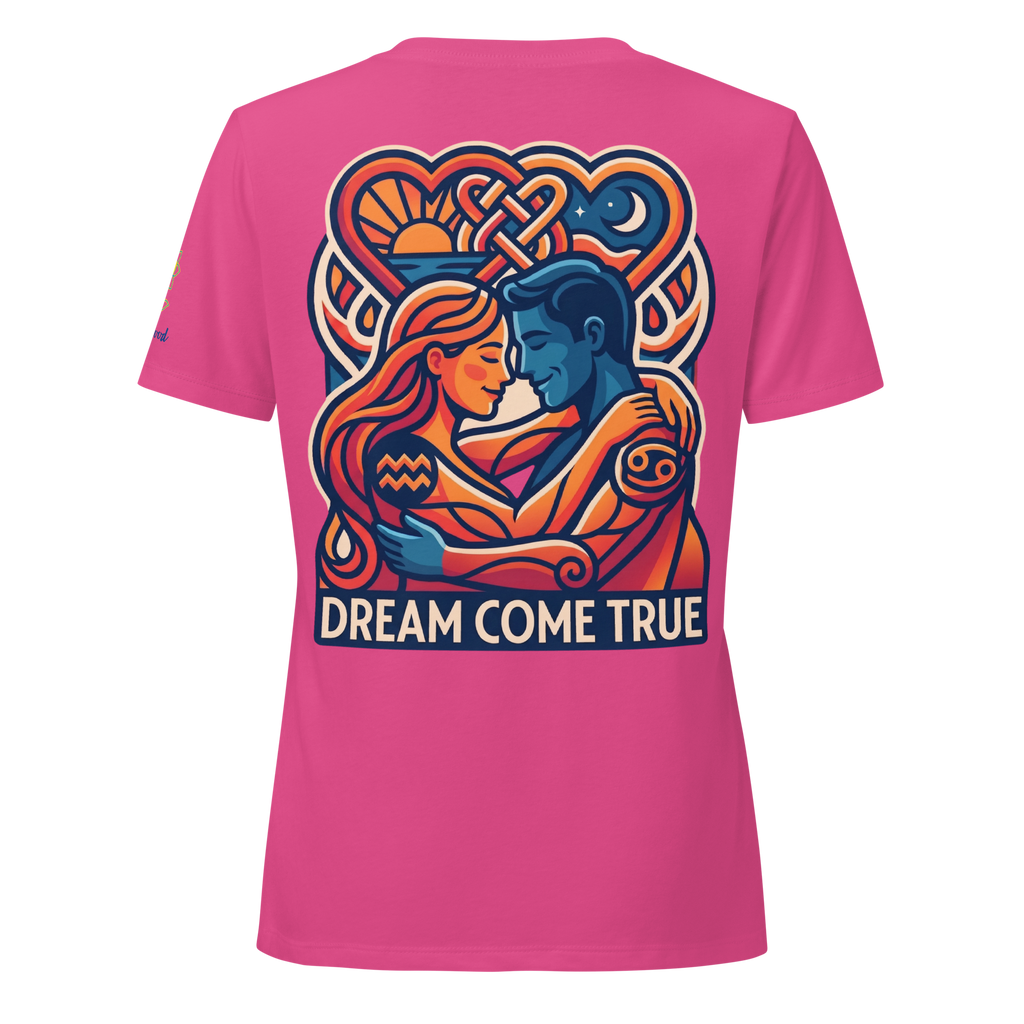 Dream come true Love Women’s relaxed v-neck t-shirt - Alivwood