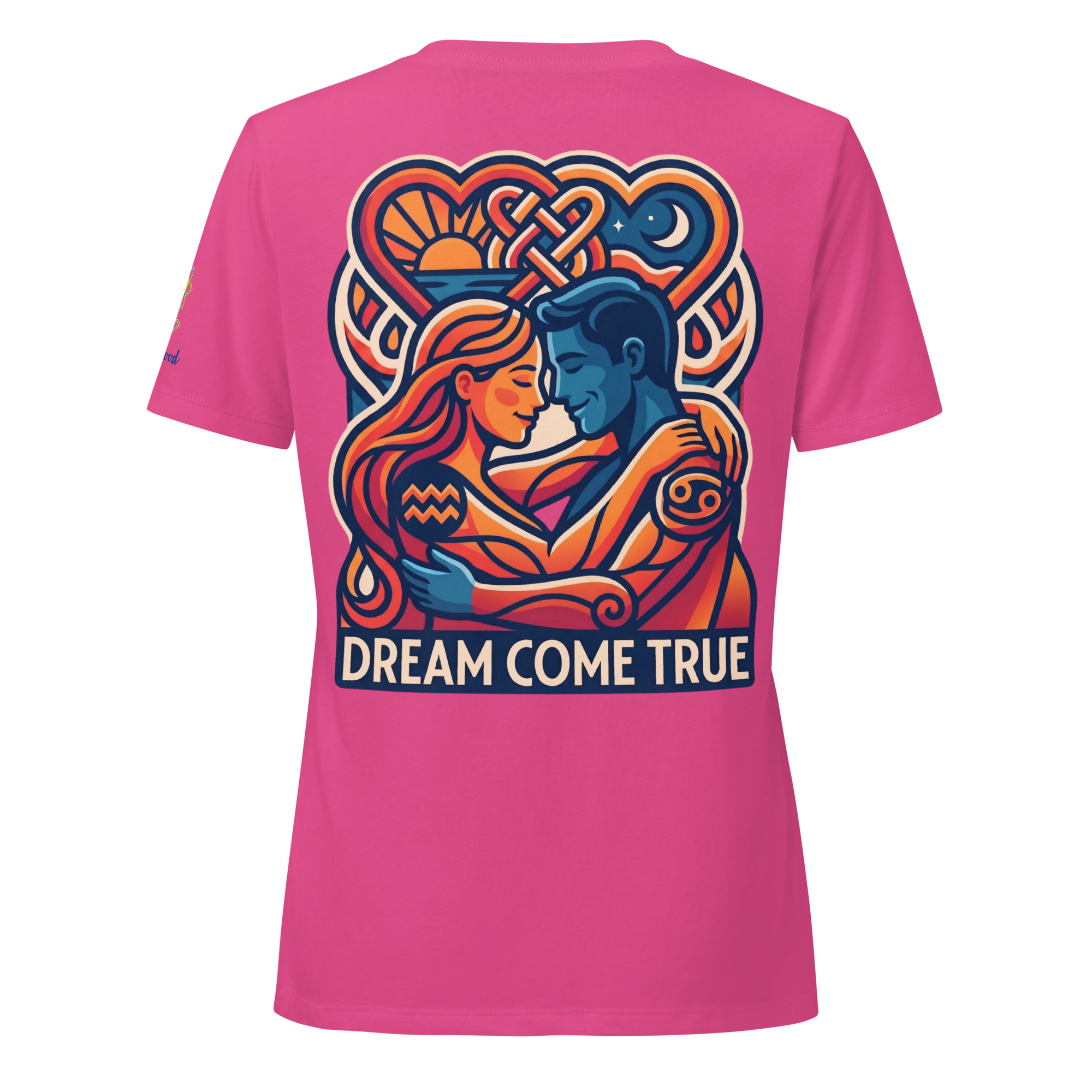 Dream come true Love Women’s relaxed v-neck t-shirt - Alivwood
