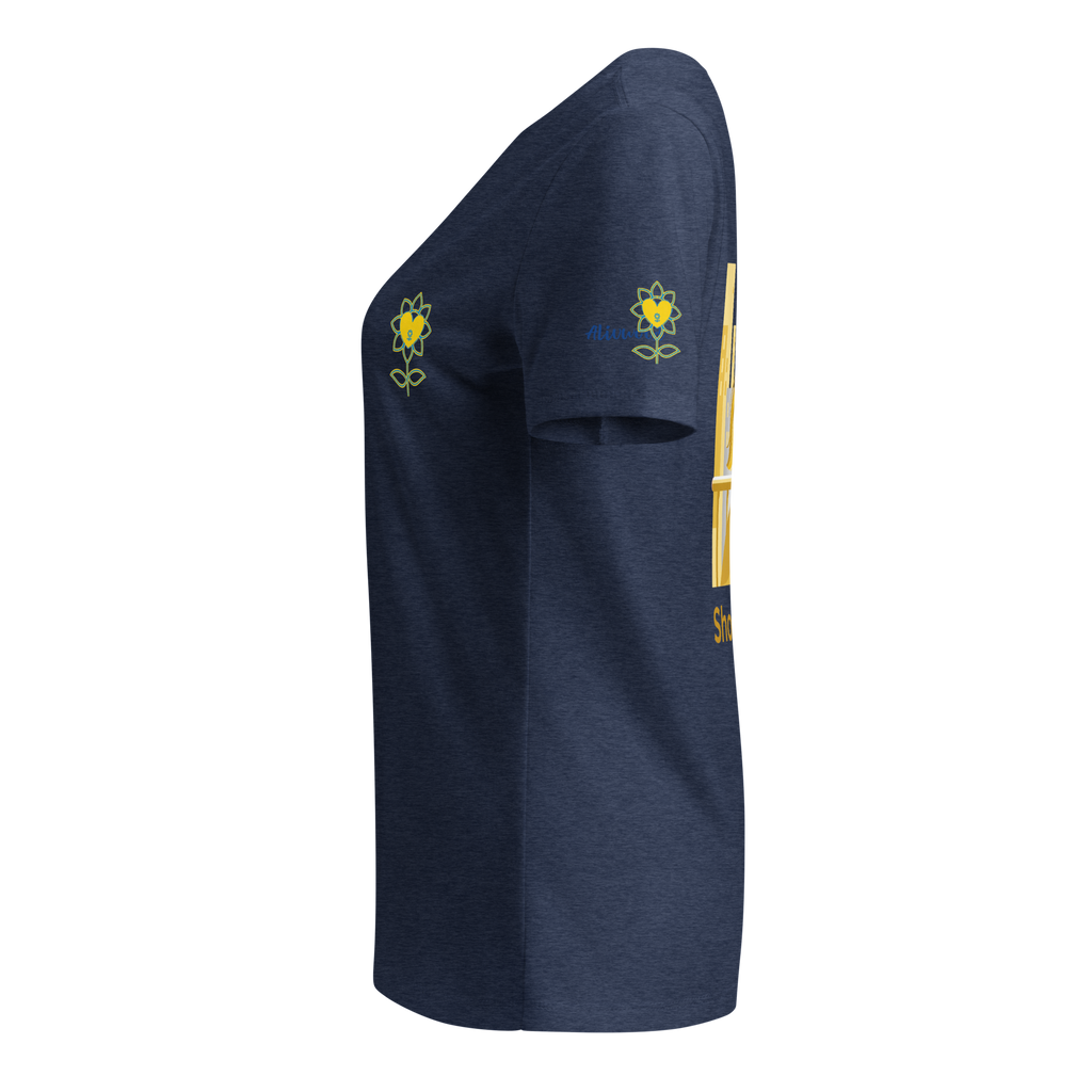 Shooting star Women’s relaxed v-neck t-shirt - Alivwood