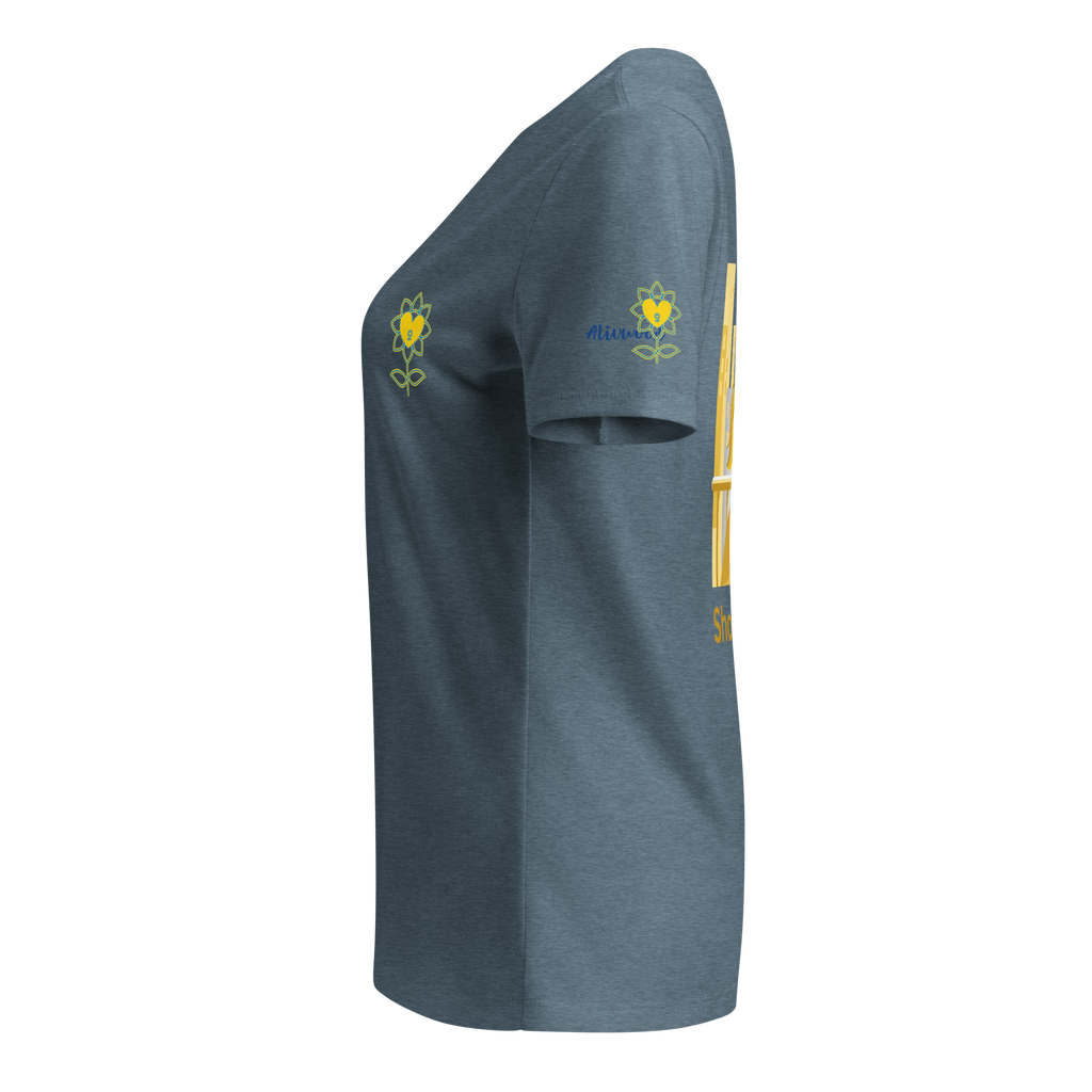 Shooting star Women’s relaxed v-neck t-shirt - Alivwood