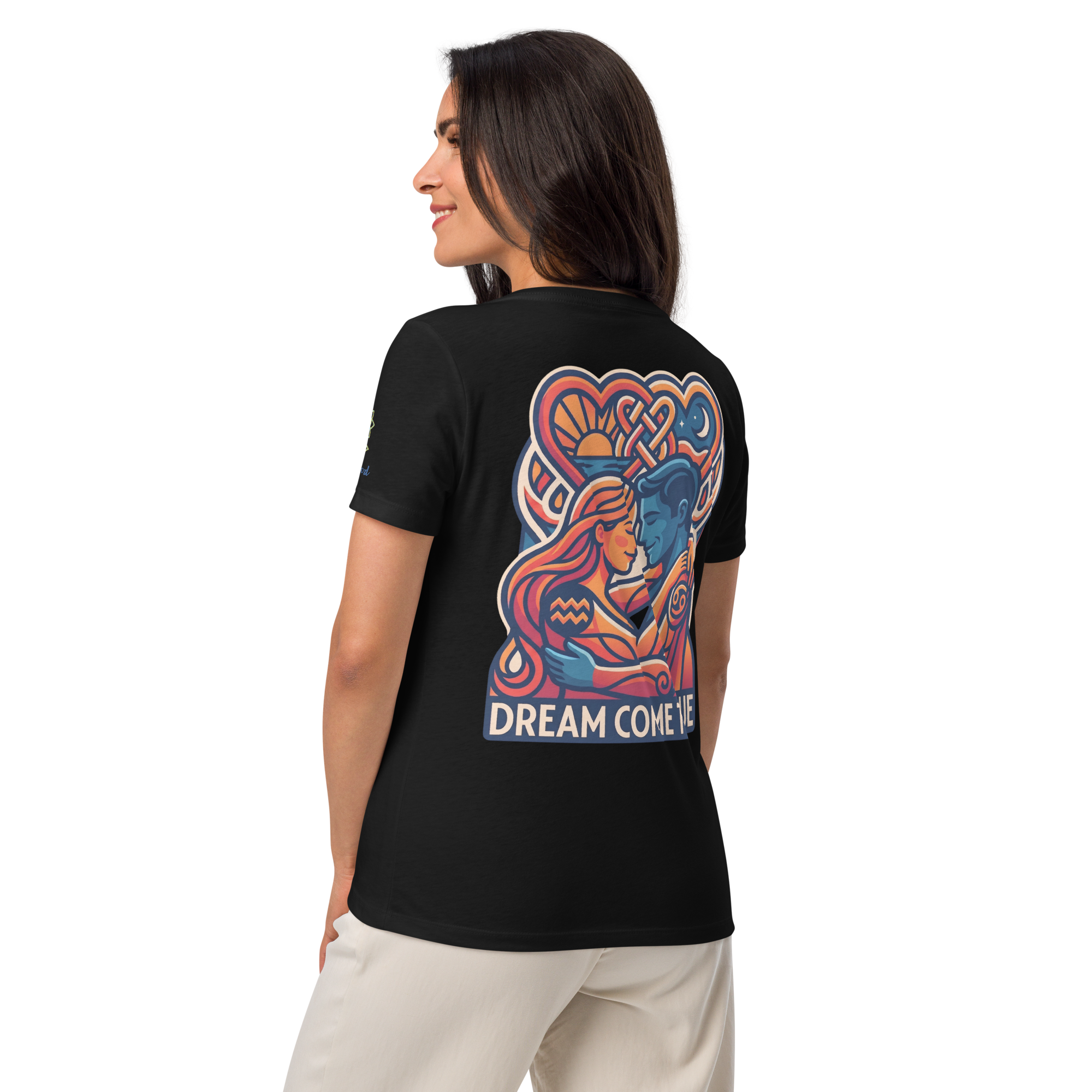 Dream come true Love Women’s relaxed v-neck t-shirt - Alivwood