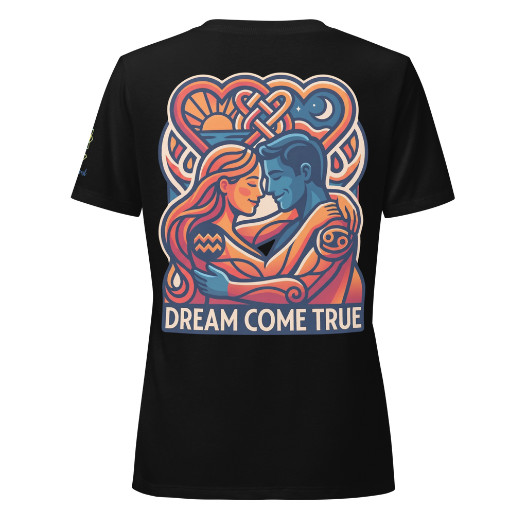Dream come true Love Women’s relaxed v-neck t-shirt - Alivwood