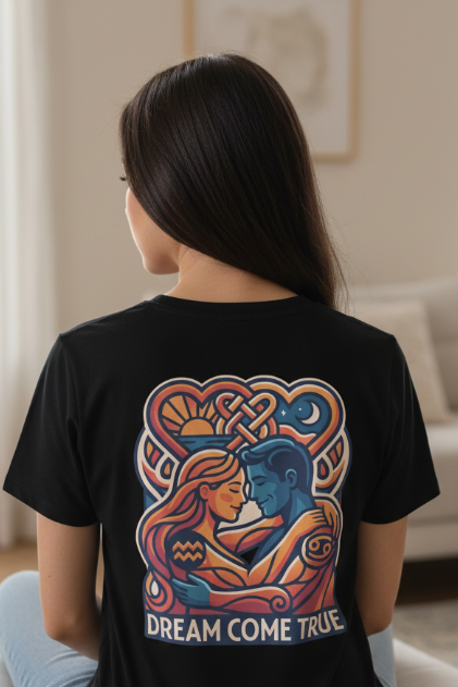 Dream come true Love Women’s relaxed v-neck t-shirt - Alivwood