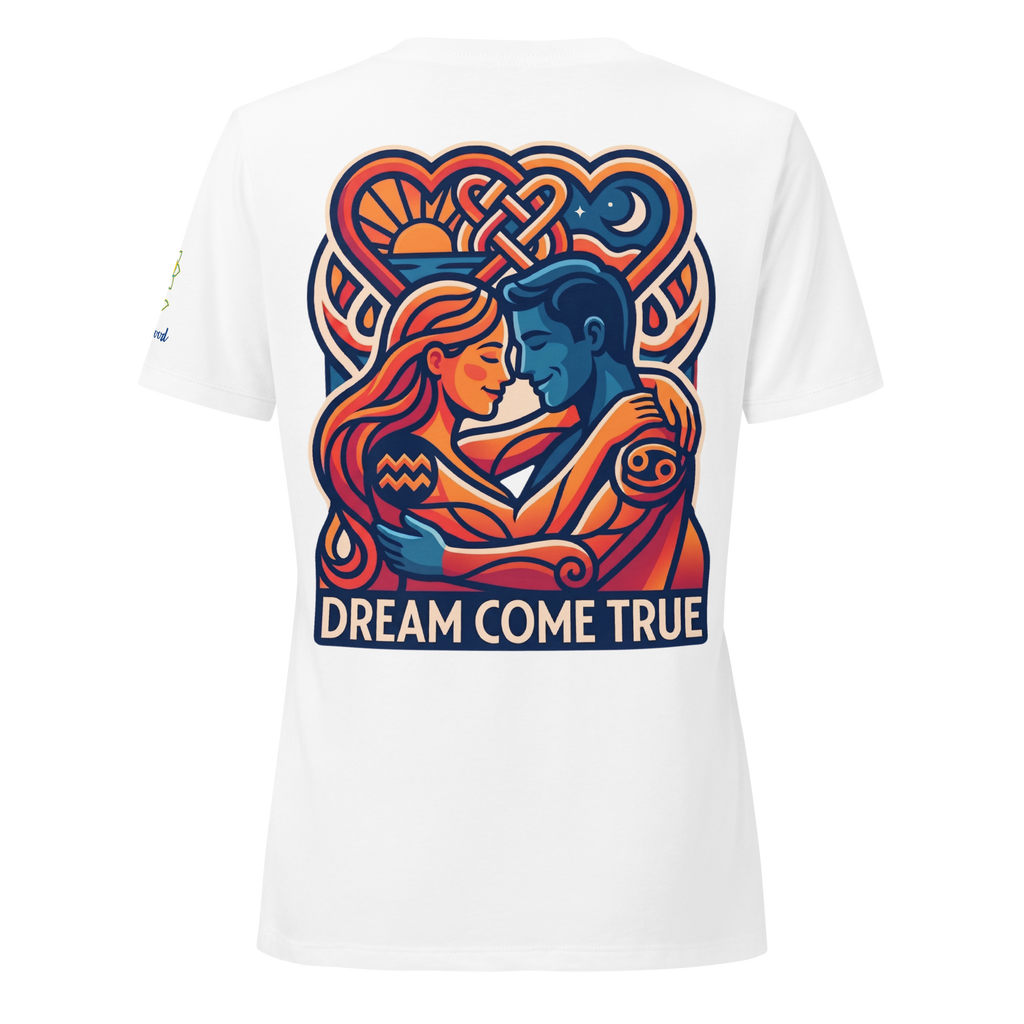 Dream come true Love Women’s relaxed v-neck t-shirt - Alivwood